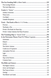 Early Flat Earth Writings Table of Contents 3